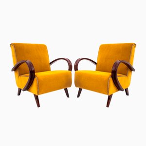 Armchairs attributed to Jindřich Halabala, 1940s, Set of 2