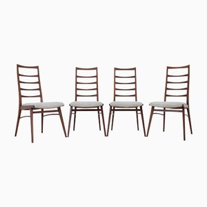 Teak Dining Chairs, Germany, 1960s, Set of 4