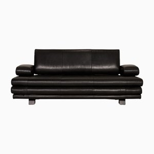 Drei-Sitzer DS170 Sofa aus schwarzem Leder von De Sede