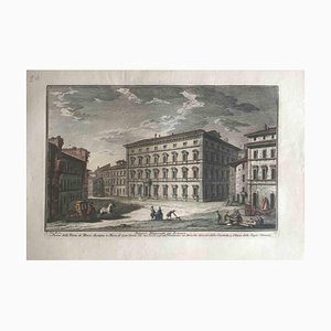 Giuseppe Vasi, Palazzo Marescotti, Original Etching, Late 18th Century