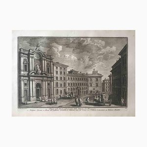 Giuseppe Vasi, Church of the Arciconfraternita, Etching, 18th Century