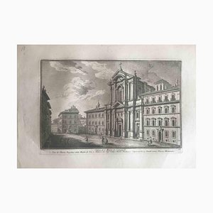 Giuseppe Vasi, Church of St. Maria in Campitelli, Etching, 18th Century