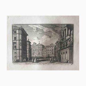 Giuseppe Vasi, Monastery and Church of St. Joseph, Etching, 18th Century