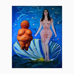 Orest Hrytsak, Kim Kardashian & Venus, 2020, Technique Mixte sur Toile