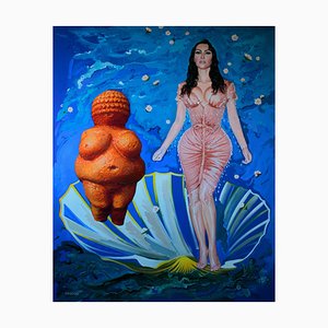Orest Hrytsak, Kim Kardashian & Venus, 2020, Técnica mixta sobre lienzo