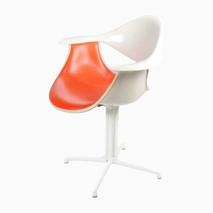 Poltrona DAF La Fonda vintage in fibra di vetro di George Nelson per Herman Miller, anni '60