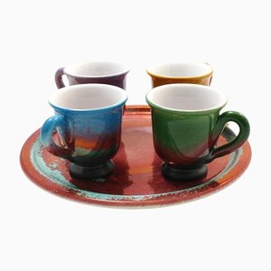Set de Café par Ceramiche Lega, Set de 4