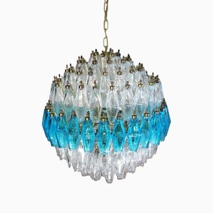Lámparas colgantes Poliedri esférica de cristal de Murano, años 90. Juego de 2