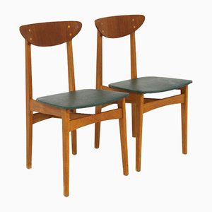 Teak Chairs, Denmark, 1960s, Set of 2