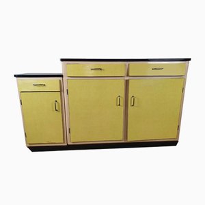 Mid-Century Formica and Fir Kitchen Buffet, 1950s