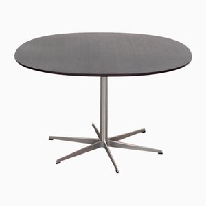 Mesa de comedor danesa de fresno de Arne Jacobsen para Fritz Hansen, años 60