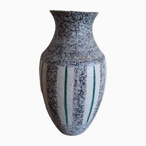 Deutsche Vintage Keramikvase mit geometrischen Mustern, 1960er