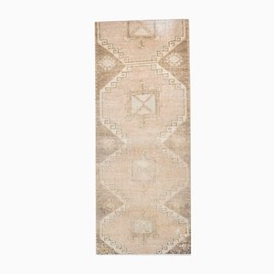Vintage Wool and Cotton Runner Rug