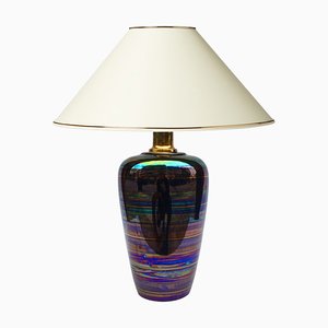 Glazed Ceramic Table Lamp, 1970s