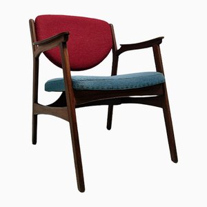 Fauteuil Vintage en Teck et Palissandre, 1960s