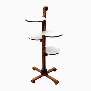 Soporte para plantas Mid-Century de madera al estilo de André Groult, años 60