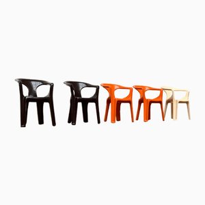 300 Monobloc Small Deco Chairs by Henry Massonnet for Stamp, France, 1970s, Set of 5