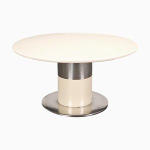 Tisch mit Gestell aus glasiertem Metall, 1960er