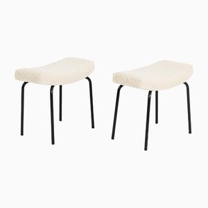 Stools in Metal by Pierre Guariche, 1960s, Set of 2