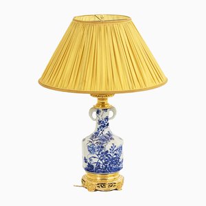 Japanese Porcelain and Gilt Bronze Lamp, 1880s