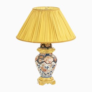 Lámpara de porcelana Imari y bronce dorado, década de 1880