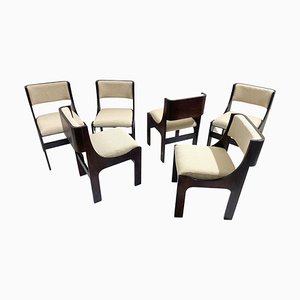 Mid-Century Modern Chairs, Italy, 1960s, Set of 6