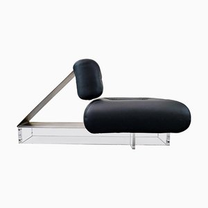 Mid-Century Modern Acrylic Glass Chair attributed to Oscar Niemeyer for Burgo Complex, 1977