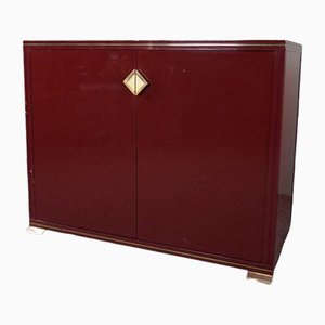 Vintage French Red Cabinet from Pierre Vandel, Paris, 1970s