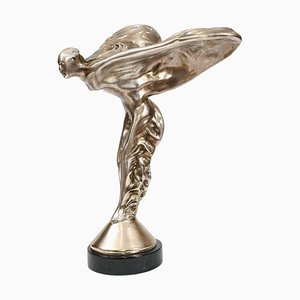 Nouveau Bronze Flying Lady Statue from Rolls Royce