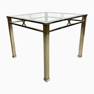 Vintage Coffee Table in Chrome and Brass by Fratelli Orsenigo, 1970s