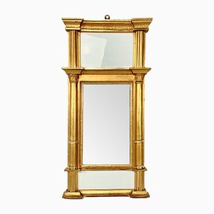 Antique Swedish Empire Mirror with Gold Plating