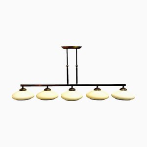 Polish Brass Strip Chandelier, 1990s