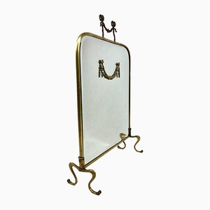 Louis XVI Style Table Mirror in Brass