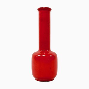 Ceramic Red Table Vase No 127/25 from Steuler, 1970s