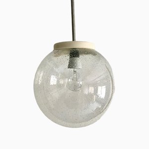 Mid-Century Glass Globe Pendant Lamp, 1970s