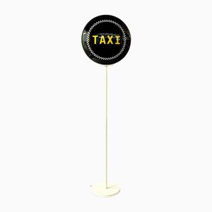 Lámpara de pie / cartel Yellow Cab New York Taxi, años 90
