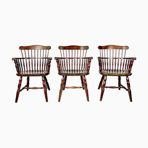 Windsor Chairs, UK, 1960s, Set of 3