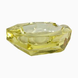 Art Deco Crystal Ashtray from Železný Brod, 1930s