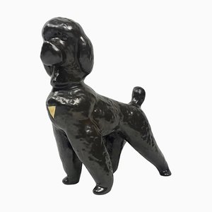 Ceramic Poodle Figurine from Znojmo, 1960s