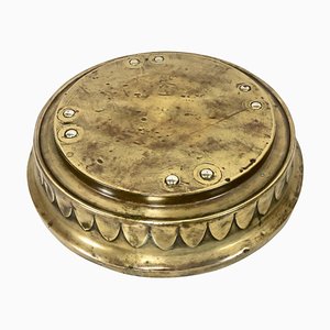 Art Nouveau Brass Floor Plant Stand, 1910s