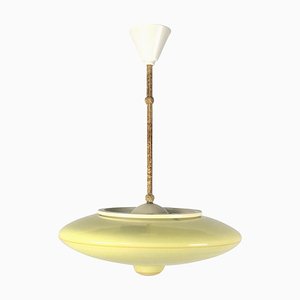 Space Age Glass Pendant Lamp from Meissen, 1950s