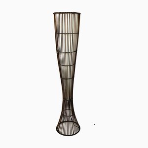 Lámpara de pie Quent de bambú, años 90