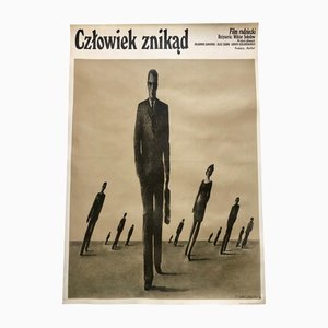 Polish Movie Poster the Man from Nowhere by Mieczysław Wasilewski, 1974