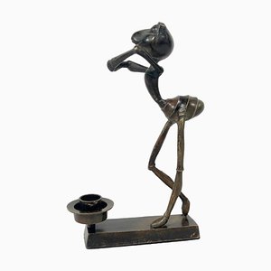 Bronze Ant Figure Candleholder, 1970s