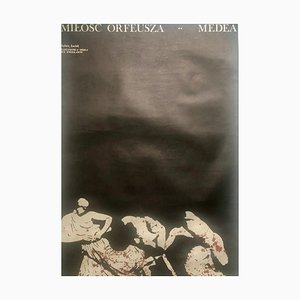 Affiche d'opéra polonaise Love Orpheus - Medea, Opéra de Wrocław, 1984