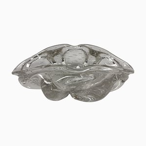 Bohemian Glass Bowl attributed to Josef Hospodka for Chribska Sklarna, 1960s
