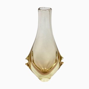 Vase en Verre de Bohême attribué à Miroslav Klinger pour Železný Brod, 1960s