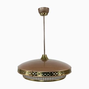 Space Age Ufo Pendant Lamp by Ludib Bratislava, 1950s