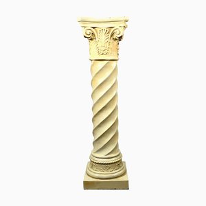 Vintage Roman Column Flower Stand Pedestal, 1980s