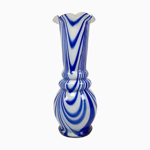 Vintage Murano Opaline Florence Vase attributed to Carlo Moretti, 1970s